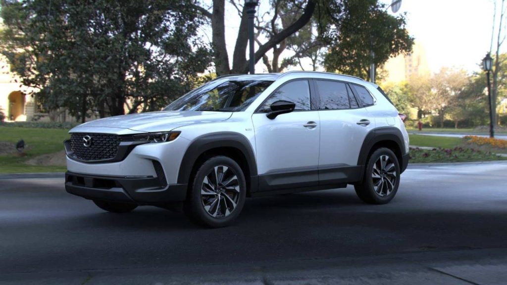 silver mazda cx-50 hybrid 