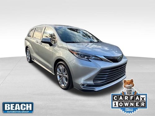 2021 Toyota Sienna Platinum 7 Passenger