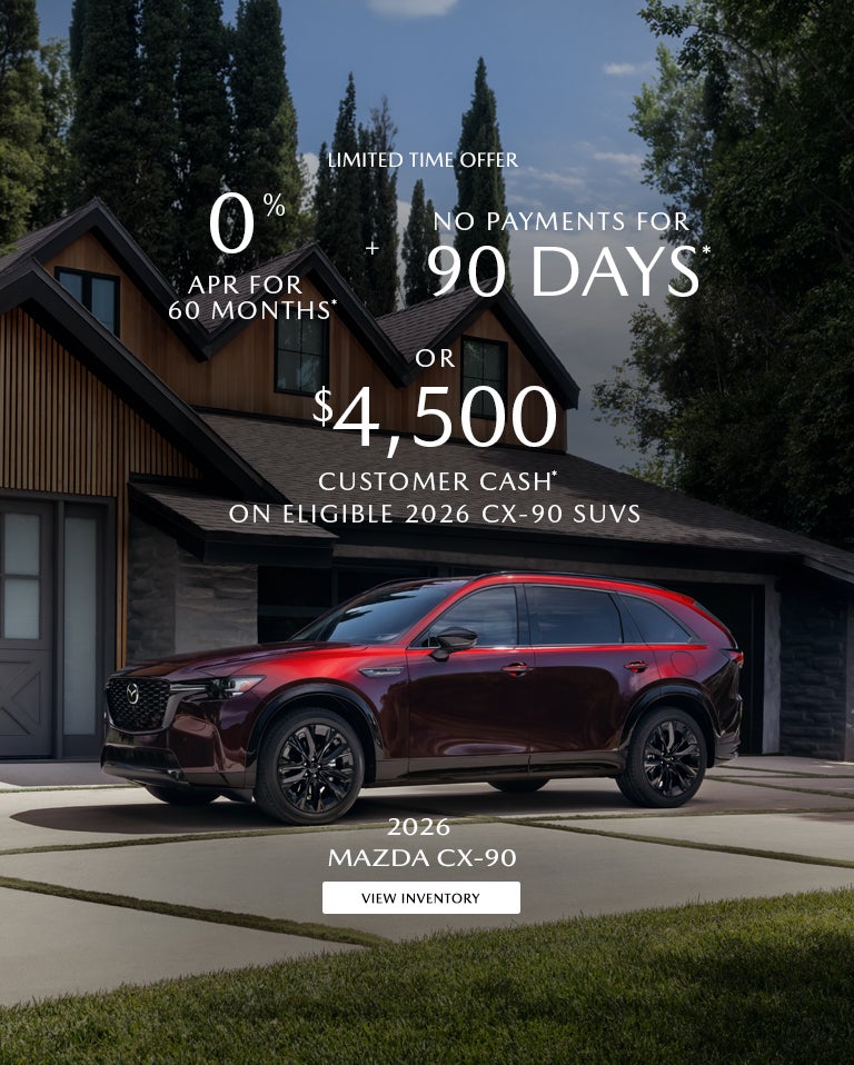 0% APR FOR 60 MONTHS + NO PAYMENTS FOR 90 DAYS