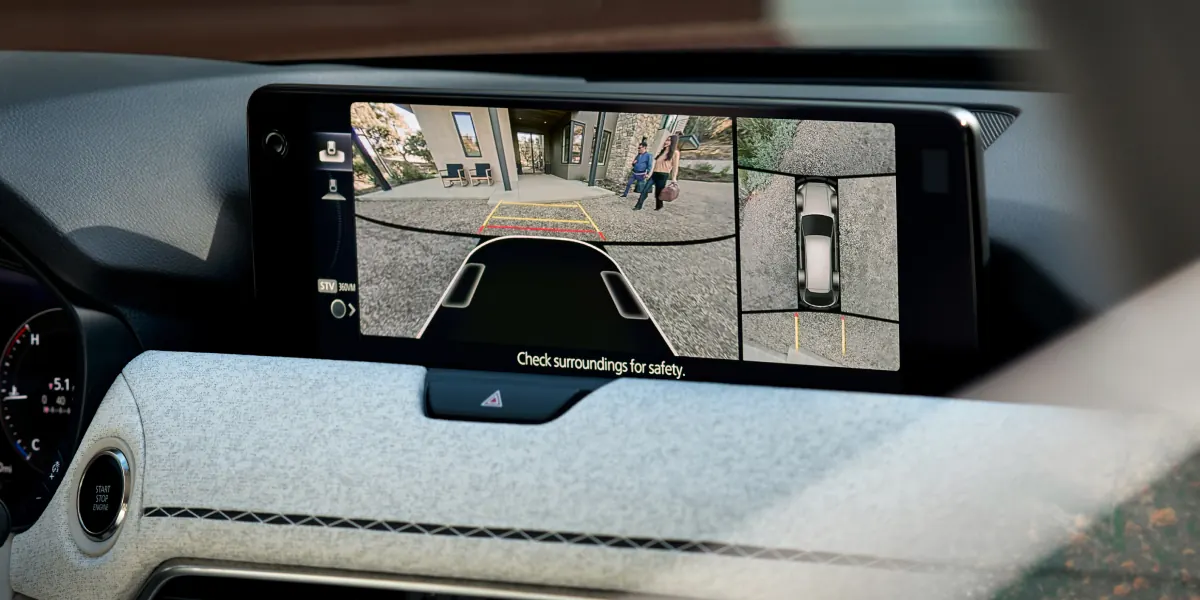 2027 Mazda CX-90 360° View Monitor on the center display | Beach Mazda in Myrtle Beach SC