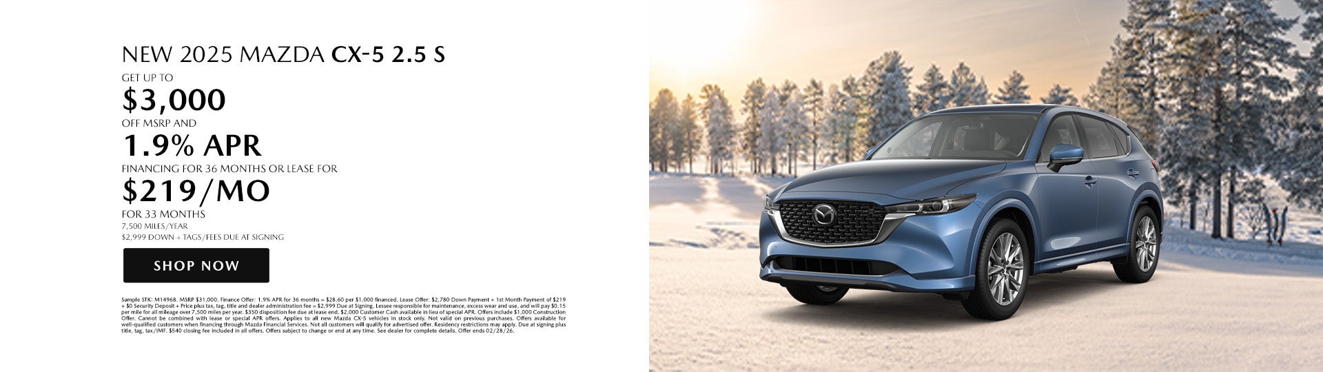 New 2025 Mazda CX-5 2.5 S