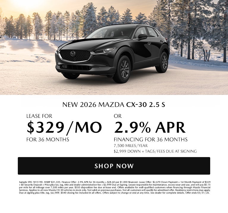 New 2026 Mazda CX-30 2.5 S