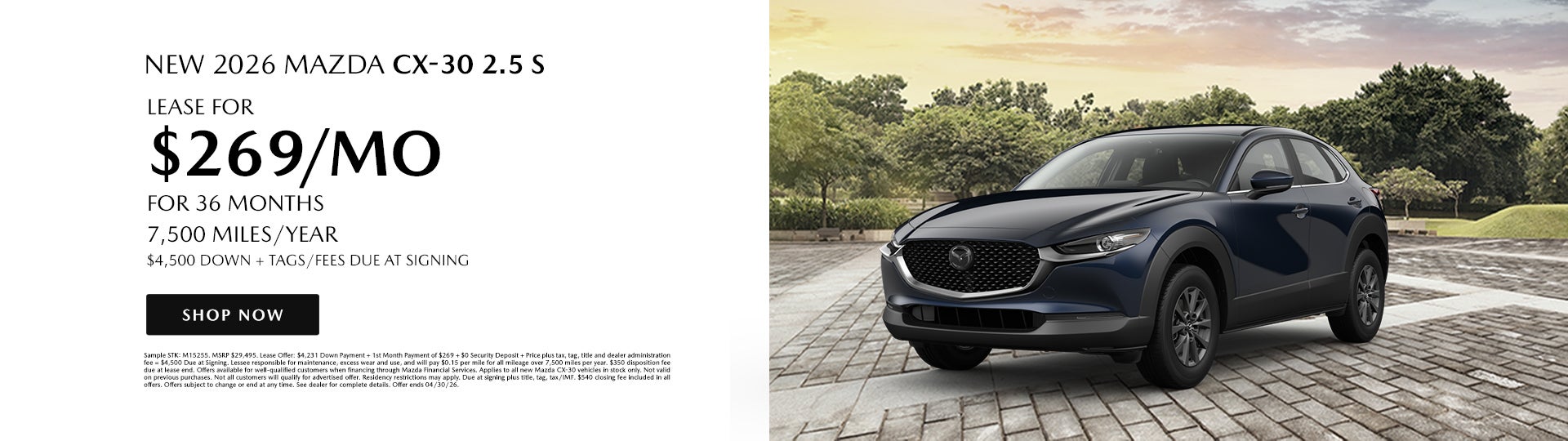 New 2026 Mazda CX-30 2.5 S