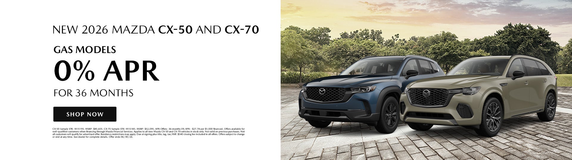 New 2026 Mazda CX-50 and CX-70